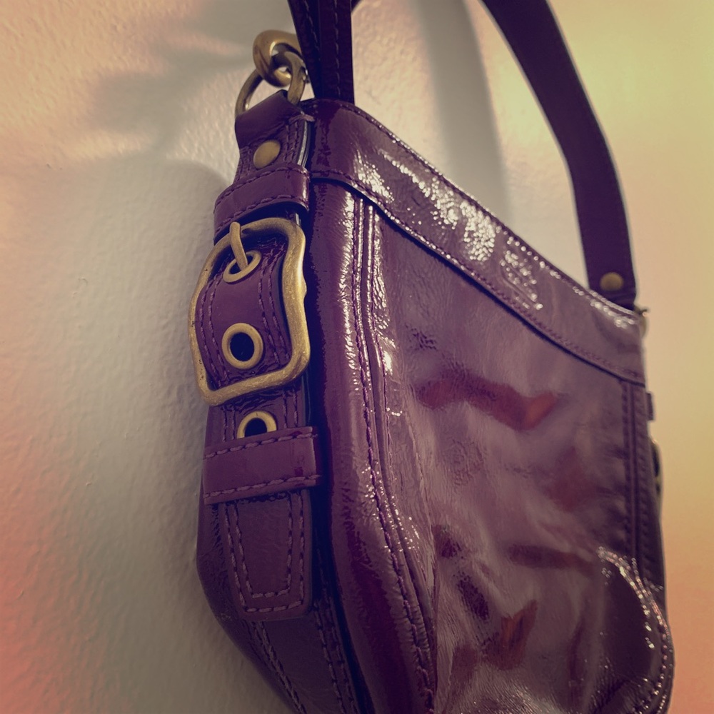 Deep Purple Coach Handbag